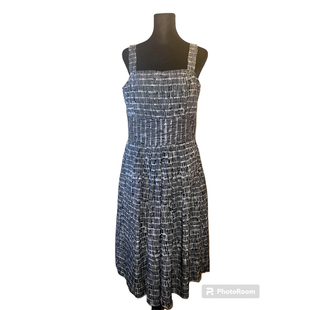 Talbots Black and White Dress